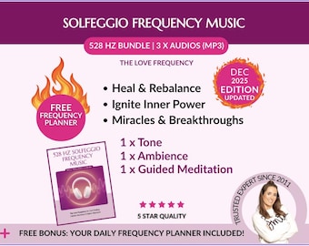 528 Hz Solfeggio Music | Stress Relief & Sleep (MP3 Download)