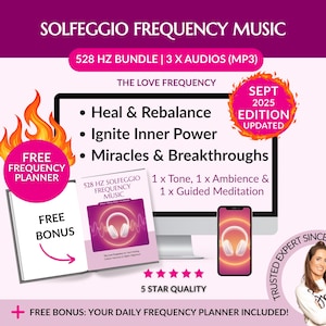 528 Hz Solfeggio Frequency Music for Healing and Miracles | The Love Frequency for Inner Power, Cellular Harmony & Breakthroughs