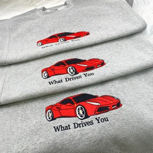 Car Portrait Embroidered Hoodie Using Car Photo | Custom Mens Car Sweatshirt | Classic Cars Hoodie | Anniversary Gifts For Boyfriends