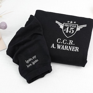 The Shatter Me Embroidered Hoodie | Custom Kishimoto Sector 45 Uniform Sweatshirt | Hell Is Empty Shirt | A Warner Tee Gift for Book Lover