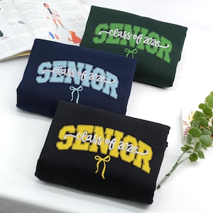 Besticktes Senior-Sweatshirt | -Senior-Sweatshirt | Personalisierte Sorority Senior Geschenk für Besties |Senior Night Senior Sweatshirt Dance 2025