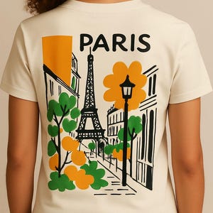 Beautiful design with paris vibes. Works for tshirts, hoodies and tote bags, png
