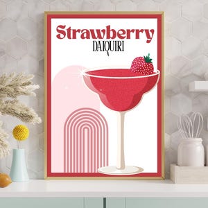 Cocktail Print - Strawberry Daiquiri