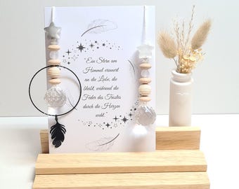 Sonnenfänger Stern für Trauernde • Trauer Sternenkind • Trauerkarte • Beileidskarte • Geschenk Beerdigung • Trost Sonnenfänger Geschenk •