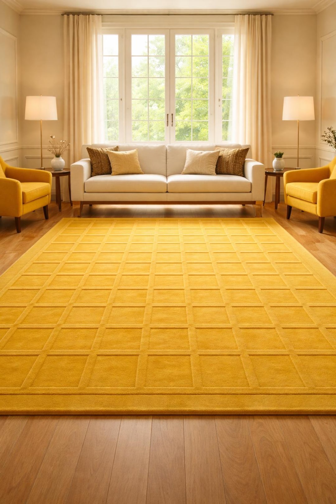 Mustard Yellow Area Rug
