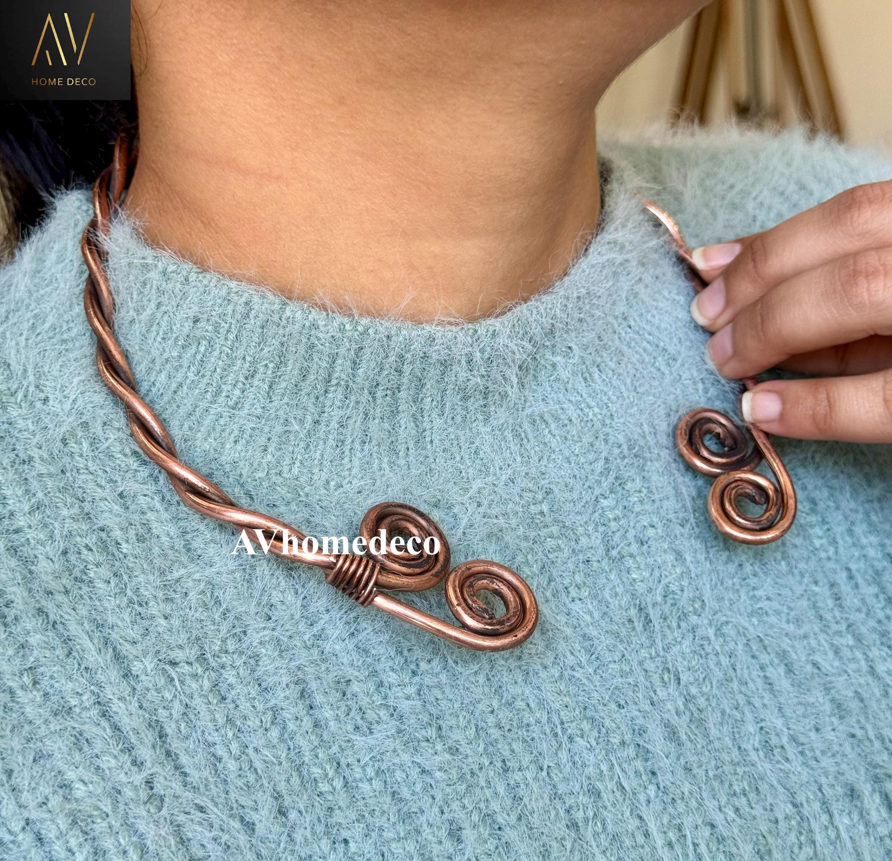 Hand-forged Medieval Braided Iron Torc – Viking Style Twisted Neck Ring ...