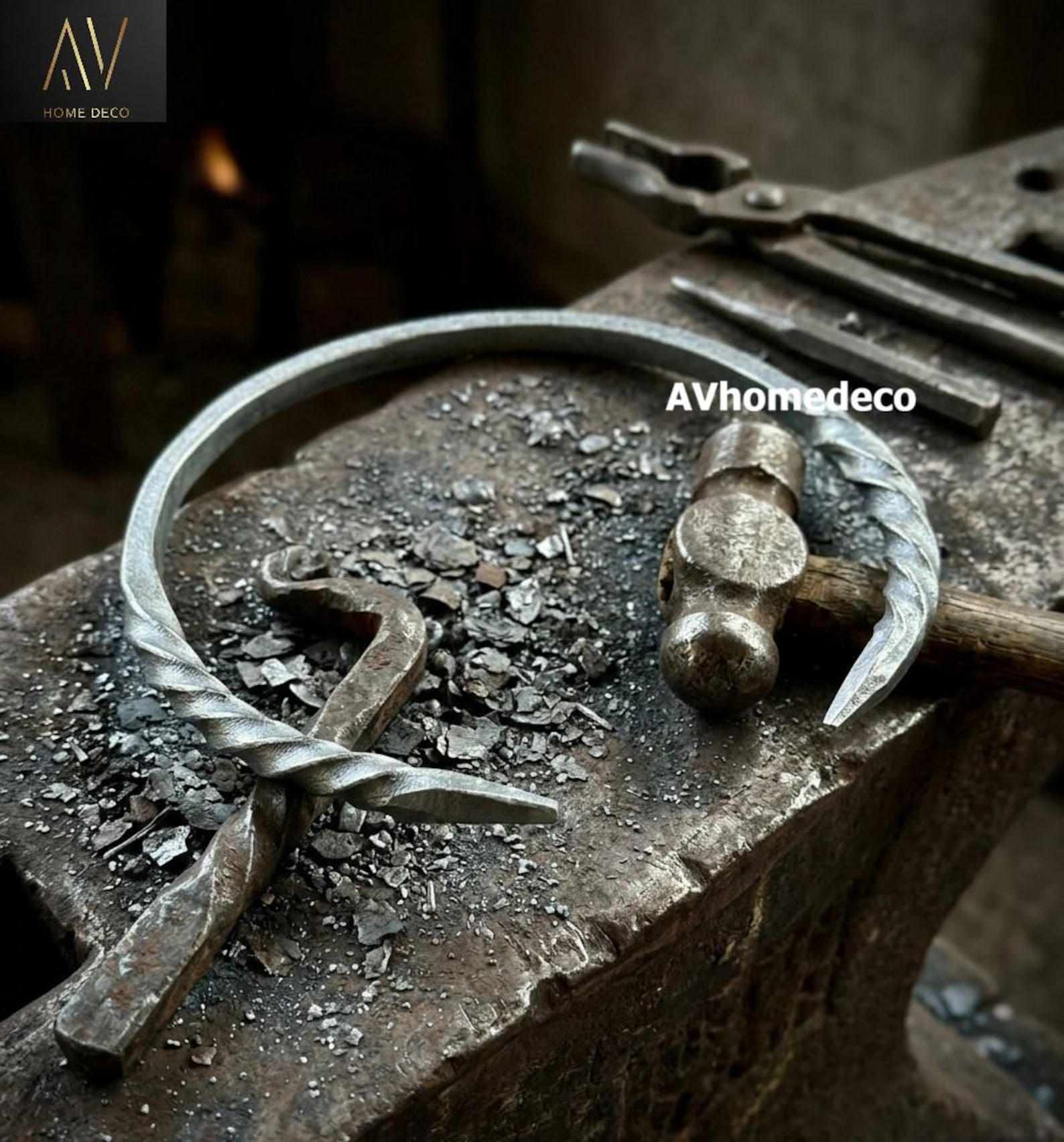 Viking Age Twisted Iron Neck Torc Blacksmith Fang Neck Ring With Scroll ...