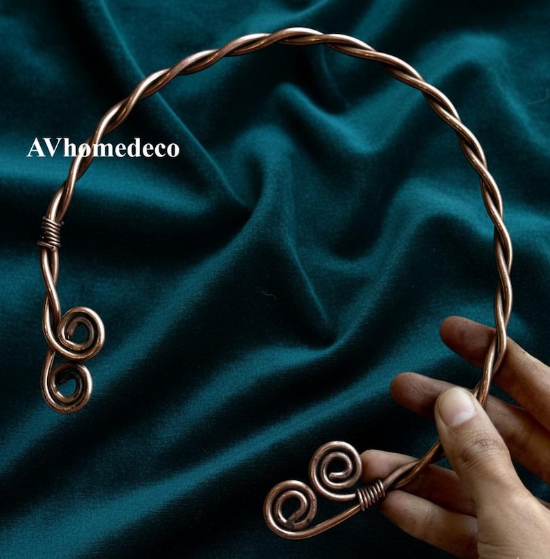 Hand-forged Medieval Braided Iron Torc – Viking Style Twisted Neck Ring ...