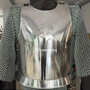 Medieval Armor Breastplate Costume Steel Chest Plate Knight Armour - Historical LARP Events Cosplay Roleplay Halloween Costume