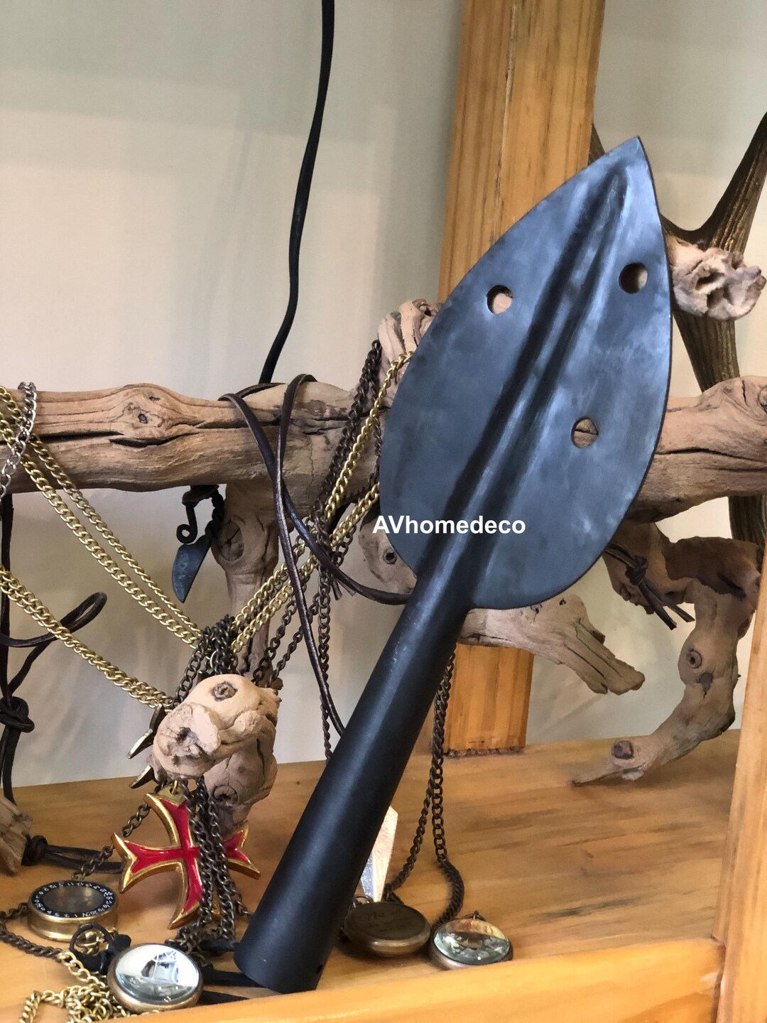 Tête De Lance Viking En Fer Forgé à La Main – Réplique Fonctionnelle Pour Reconstitution Médiévale