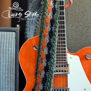 Crochet guitar strap top