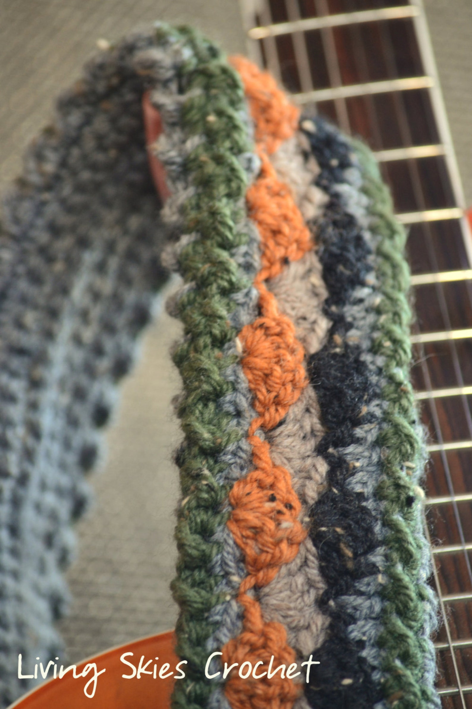 Josiah Guitar Strap Cozy Crochet Pattern Etsy Canada