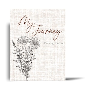 My Journey Coloring Journal | Guided Reflection, Mindfulness, Creative Wellness
