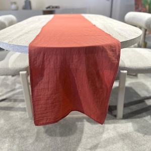 Large Table Runner – Boho & Organic Charm | 100% Cotton - Custom Size Runner, Wedding Runner