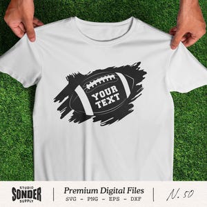 Customized Football Ball SVG, American Football SVG, Football Name Svg, Custom Team Name Svg, Football Season Svg, Cricut Cut File