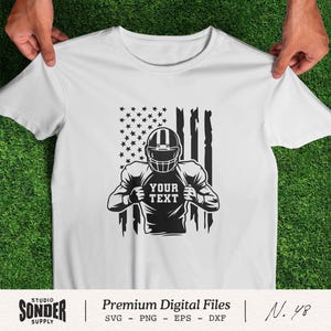 Customized Football Player SVG, American Football SVG, Football Name Svg, Custom Team Name Svg, Football Season Svg, Cricut Cut File