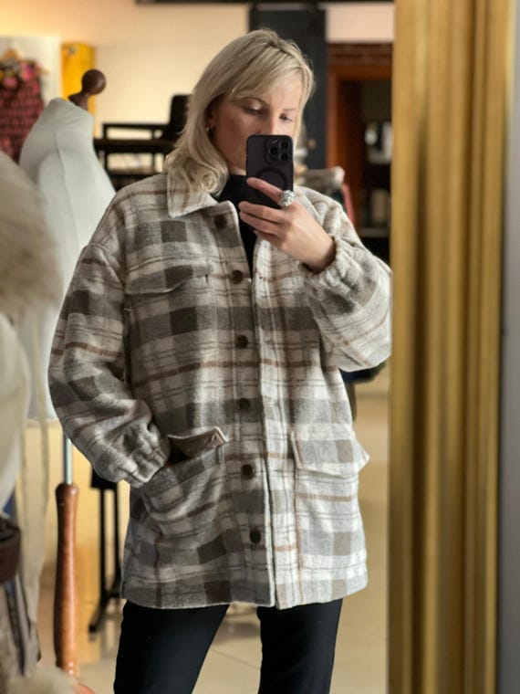 Vintage Plaid Fleece Shacket: Universal Thread Ov… - image 3