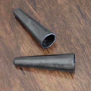 Hand Forged Iron Spear Butt Cap (Pack of 2) - Medieval Polearm Fitting