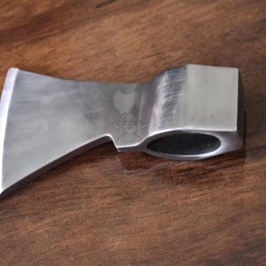 Hand Forged High Carbon Steel Axe Head: Medieval Viking Style