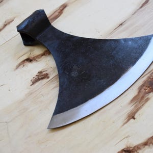 Hand Forged High Carbon Steel Dane Axe Head: Medieval Viking Style