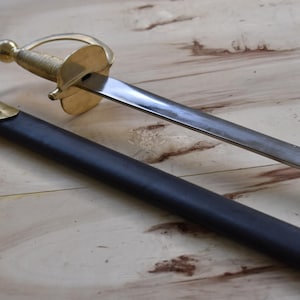 Handcrafted Medieval NCO Sword with Pen Holder Scabbard.| Militaria Sword.| Personation Gift.|