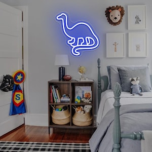 Dinosaur Neon Sign,Cute Dinosaur Neon Light,Kids LED Light,animal Neon Sign,Kids Bedroom Decor,Dinosaur Wall Art,Gifts For Boys
