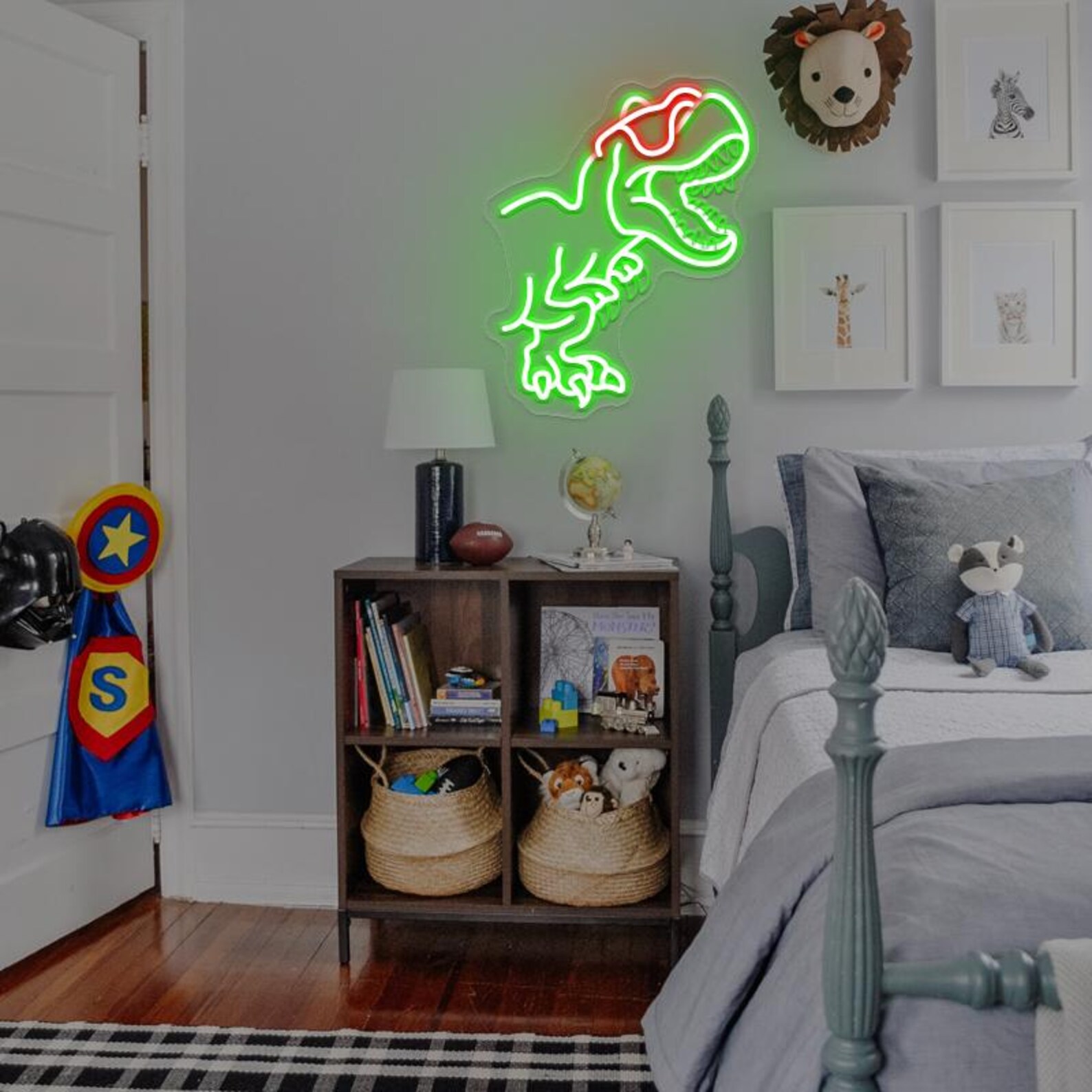 UV squalo insegna al Neon Art luci da parete per Beer Bar Club camera da letto H