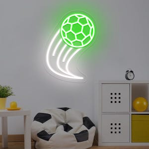 Soccer Neon Sign,Ball Neon Sign,Football Neon Sign,Soccer Led Sign,Football Neon Night Light,Boys Room Neon Sign,Sports Neon Sign,Ball Decor