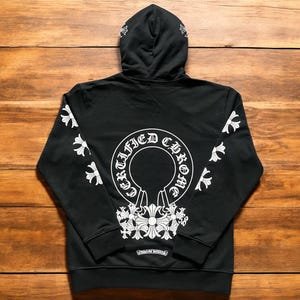 CH x Drake-Inpirierter schwarzer Hoodie mit Blumenmuster - 2025 Luxuriöse Streetwear Collab Vibes