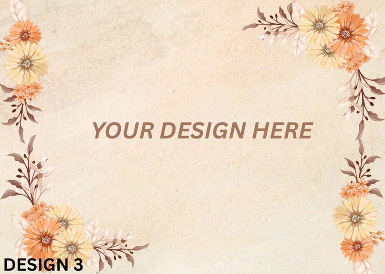 Minimalist floral candle label with yellow daisy and neutral background. Editable Canva download.