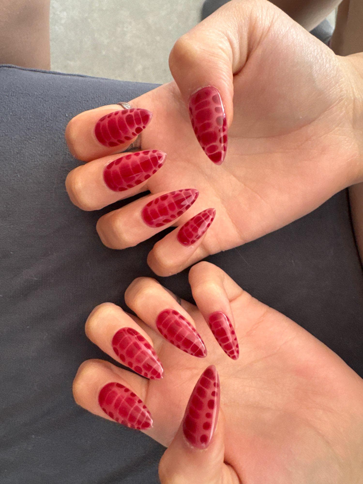 Glitter On Top Red On Bottom Louboutin Nails Glitter Red Bottom