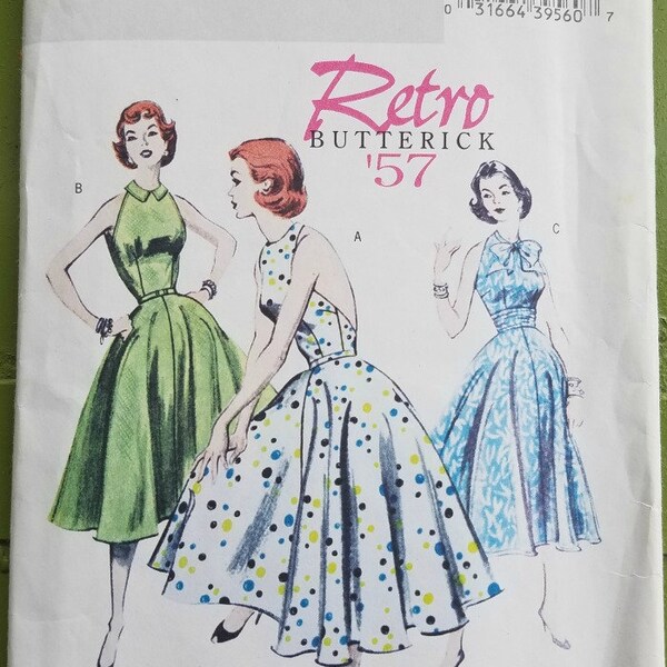Retro Style Butterick B4512 Sundress Size 6,8,10,12