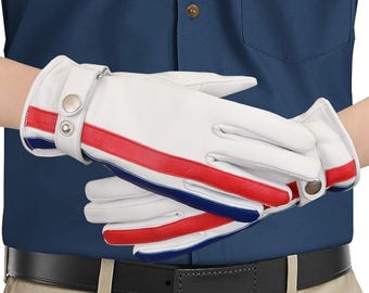 Luxury Leather Dressing Gloves: Touchscreen Compatible, Keystone Thumb