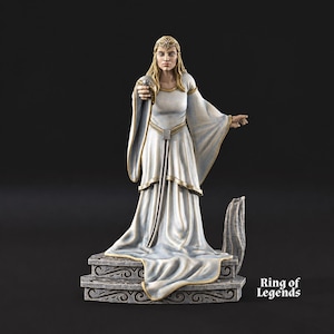 Älvornas dam | Galanthir-älvor | Davale Games - Omålade 28 mm resinminiatyrer för krigsband och fantasy-krigsspel