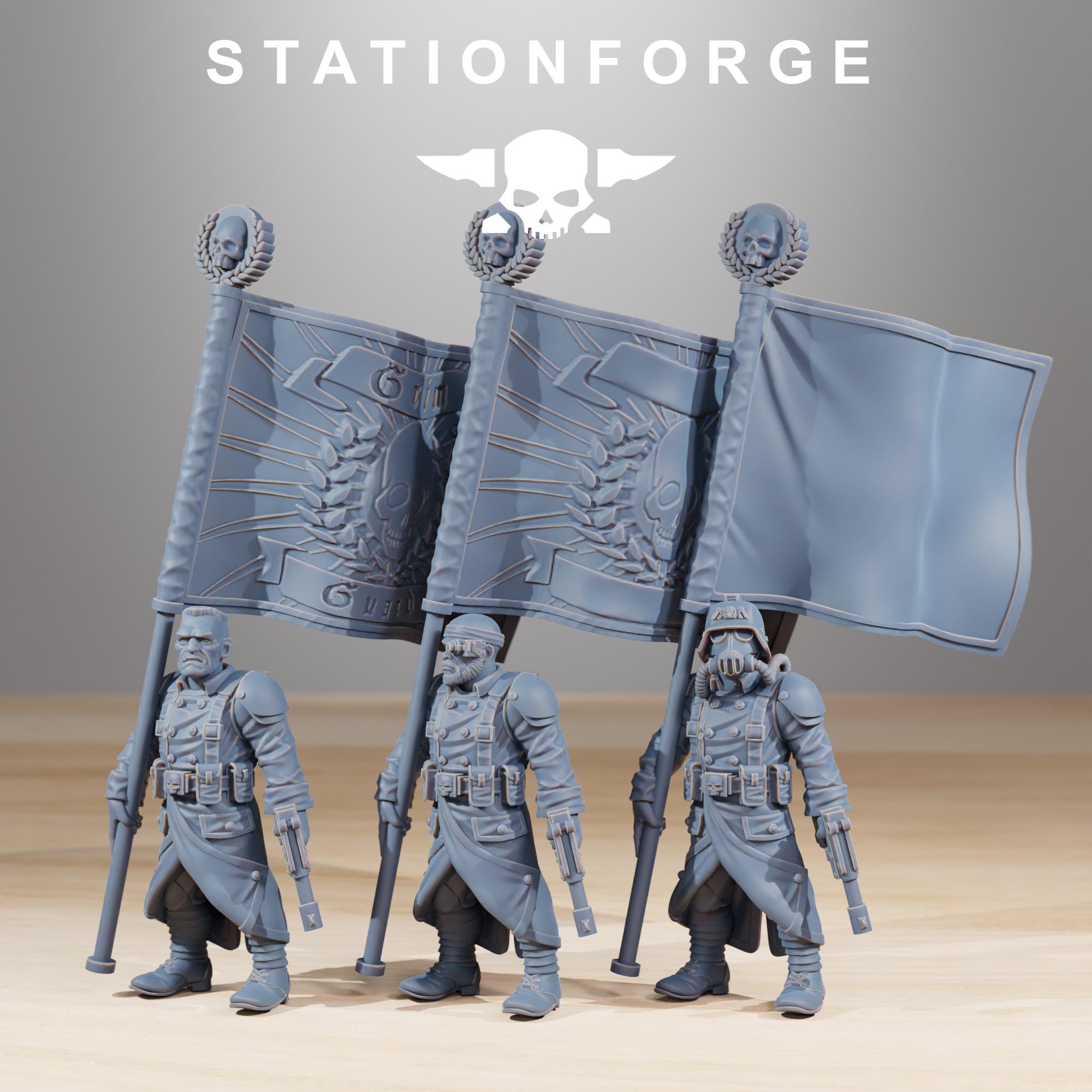 Grimguard Starter Pack Grimdark Army Unpainted Resin Sci Fi Soldier 