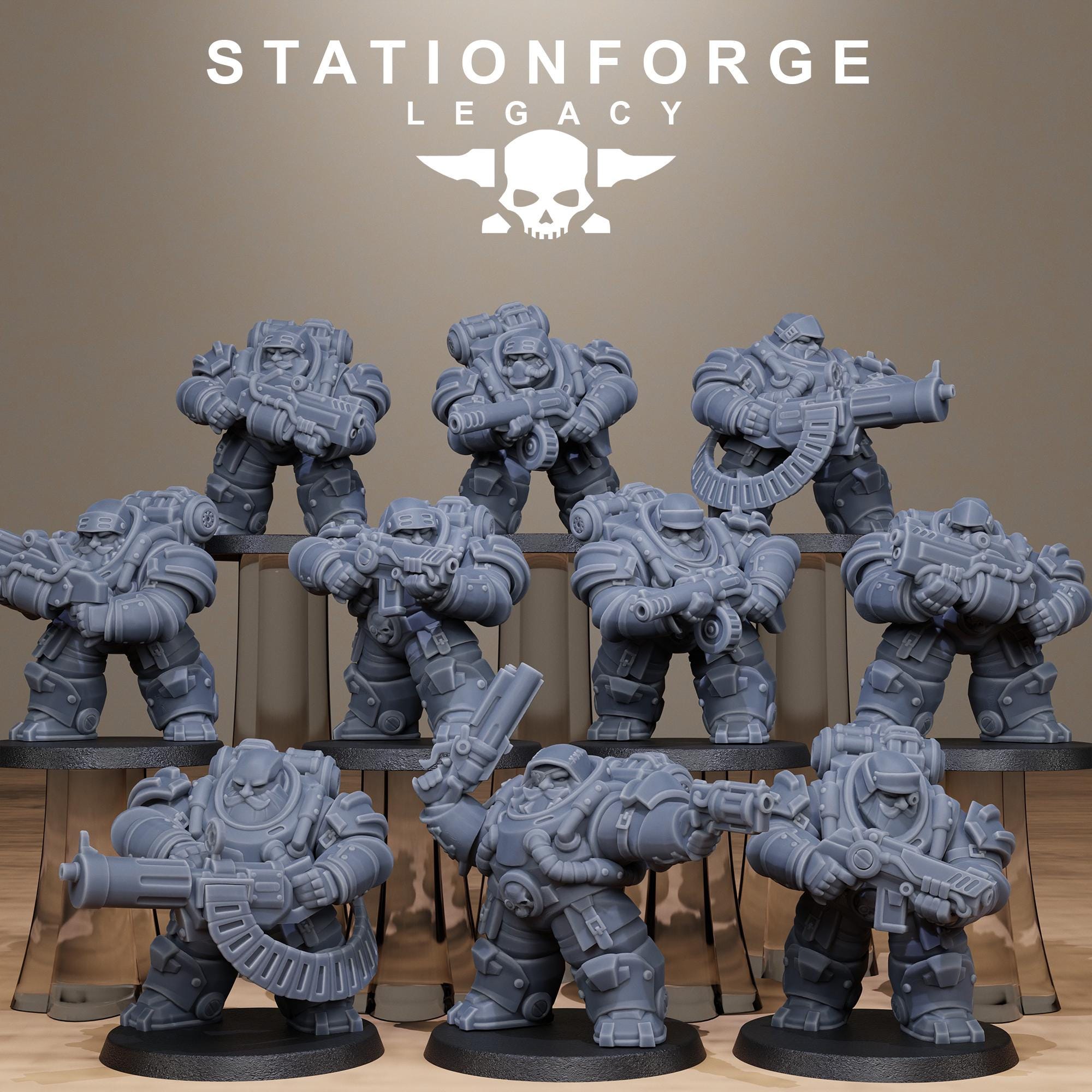 Ironvale Heavies - Station Forge Legacy - 28mm/32mm Unpainted