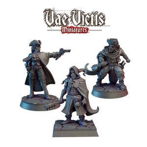 Mercenaries Warband Leaders vol.2 - Vae Victis - Miniaturas 28mm/32mm de Resina Sin Pintar - Grimdark Fantasy, Warbands & RPG