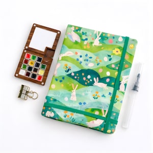 15 colors travel set portable paint box,Watercolor Box,Watercolor Supplies,Painter Gifts,Painting Accessories,Gift him or her, Birthday gift image 10