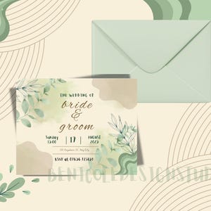 Digital Customisable Wedding Invite
