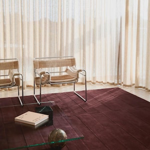 8x10 Modern Burgundy Wool Area Rug 5x7 6x9 Mid Century Custom Deep Color Hand Tufted Rug for Living Room Kids Bedroom Textured Solid Carpets