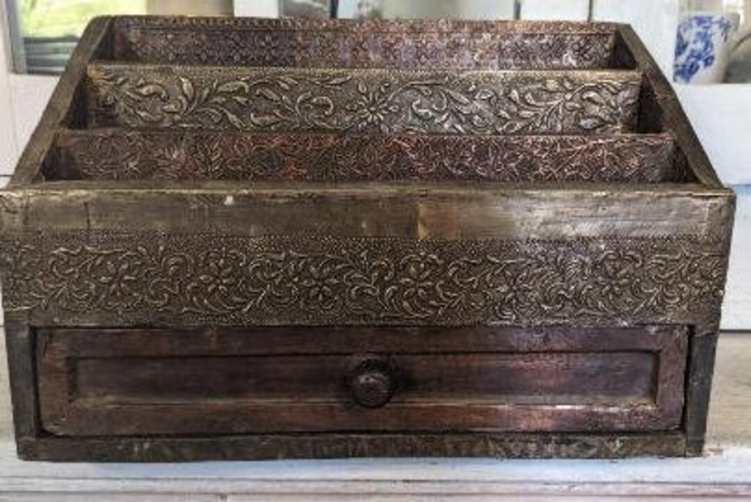 Vintage Hand Made Box for Letters and Pens - Etsy