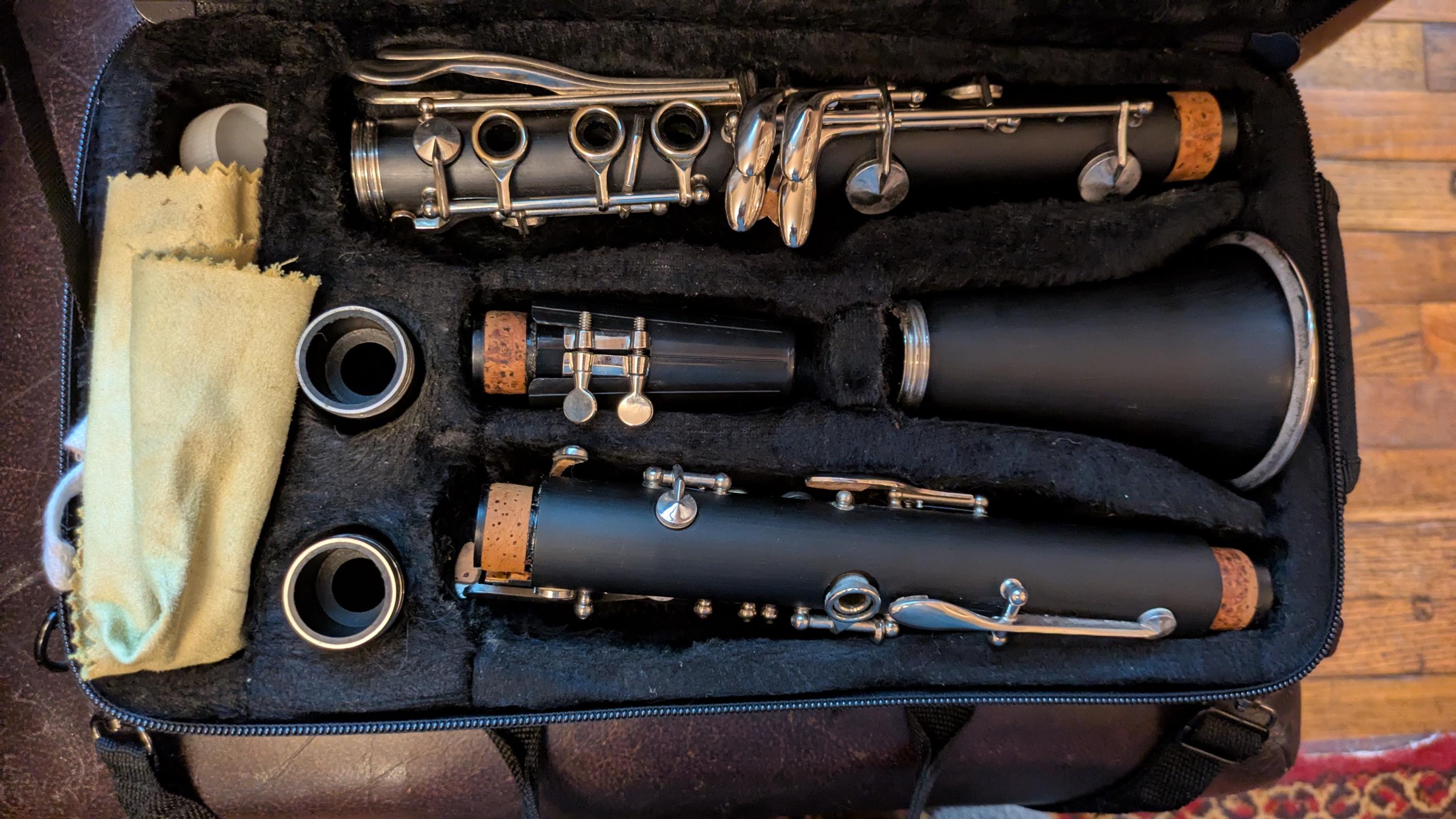 クラリネット 木製 黒 ケース付き Vintage Clarinet Case - Etsy