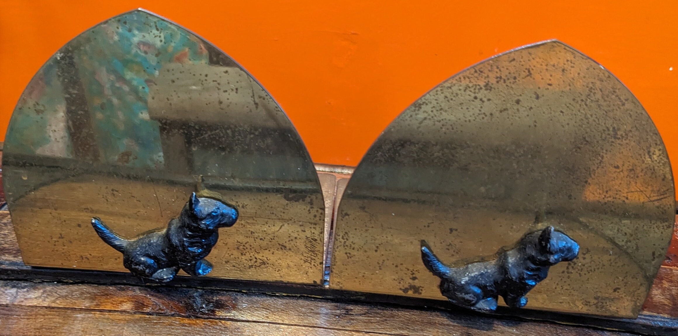 Pair of Brass Scottie Dog Bookends - Etsy