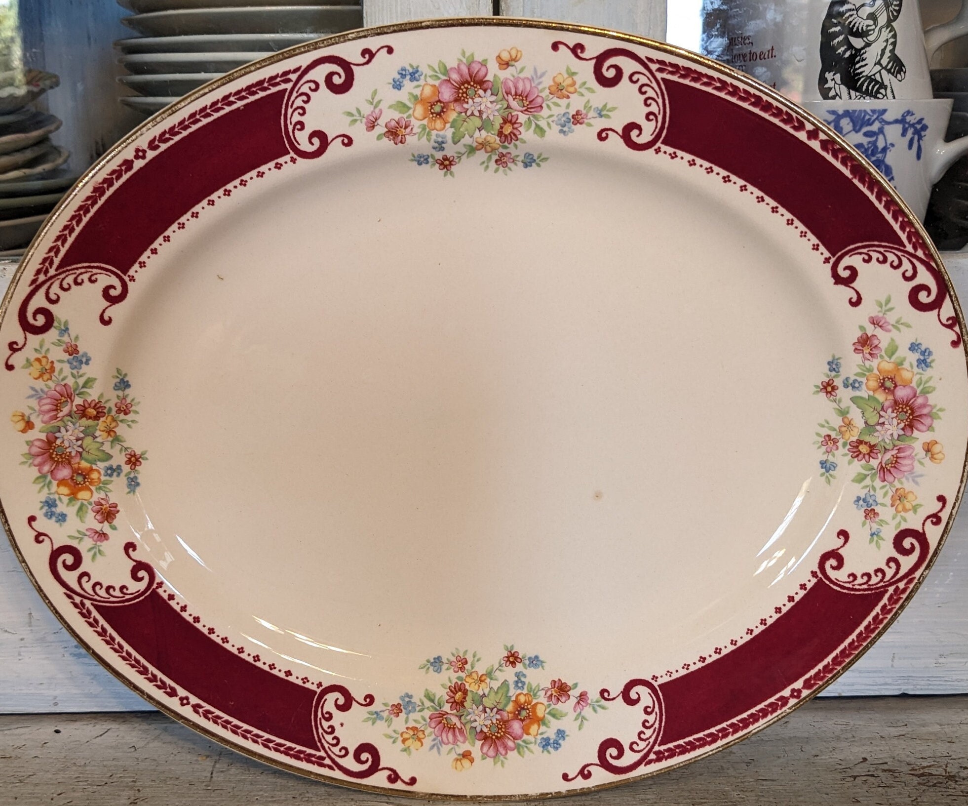 Small Vintage Homer Laughlin Platter - Etsy