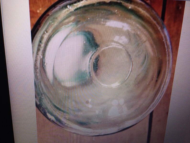 Vintage sheepnose blue Ball canning jar