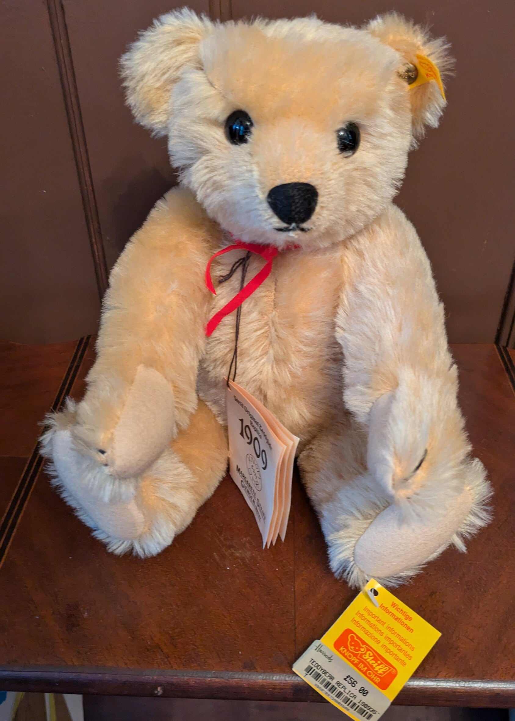 Steiff Original Teddybear Replica 1909 - Etsy