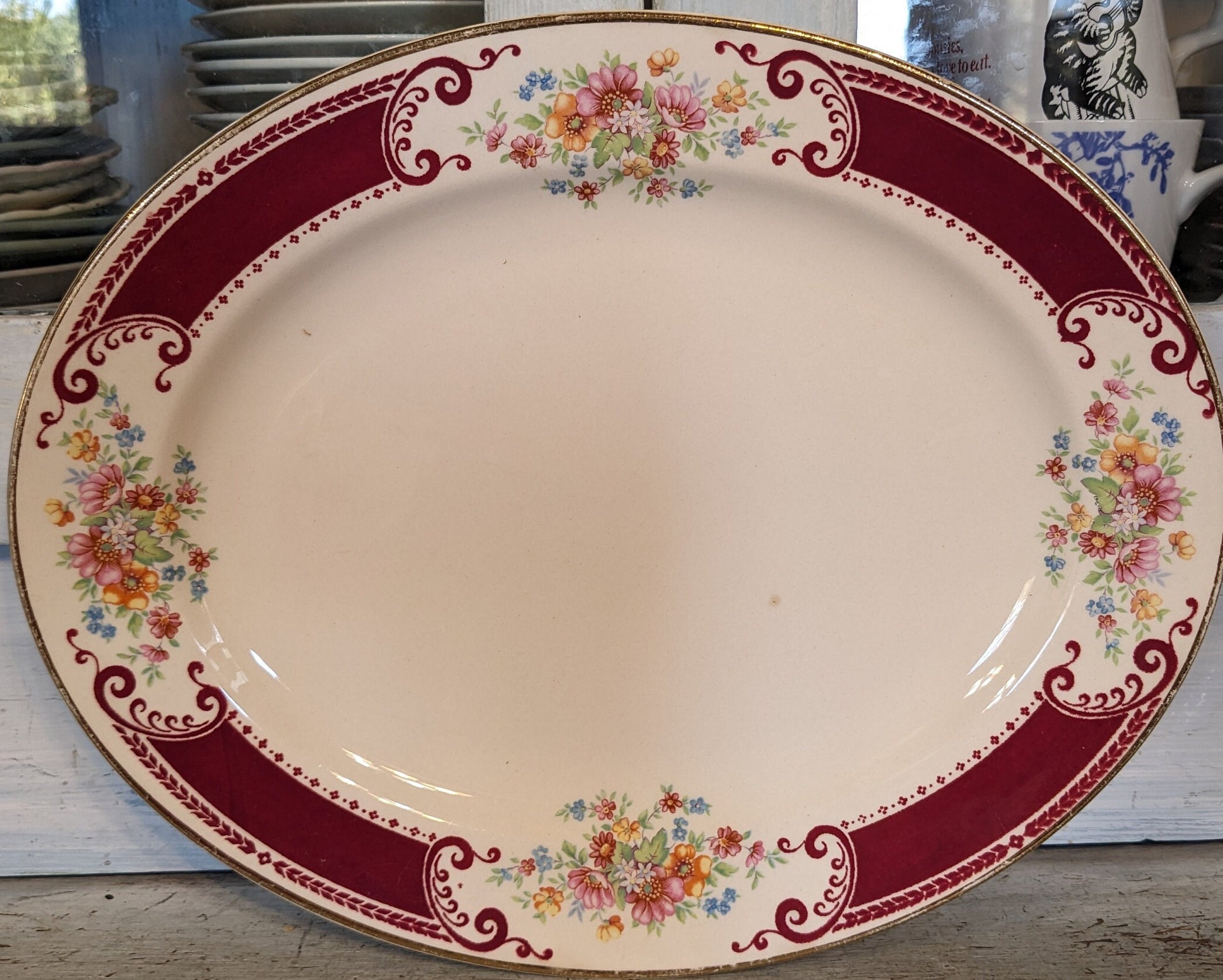 Small Vintage Homer Laughlin Platter - Etsy