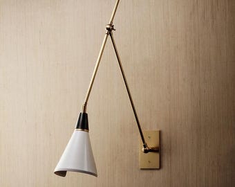 Brass Wall Lamp Handmade Vintage SCICCOSO Brass Wall Lamp , Handcrafted Wall Lamp Light Magari Kitchen Bedside Bathroom Reading Lighting.