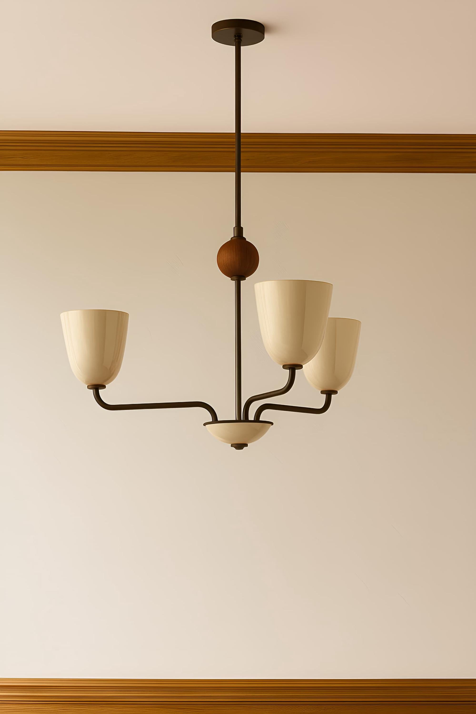 モダンイタリアン 1950年代 Stilnovo Sputnik シャンデリア – 真鍮