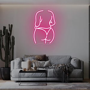 Woman Neon Sign,Curvy Female Body LED Neon Sign,Sexy Female bBody Lines Neon Light,Body Contour Neon,Feminine Room Decor,Gifts for Boyfriend